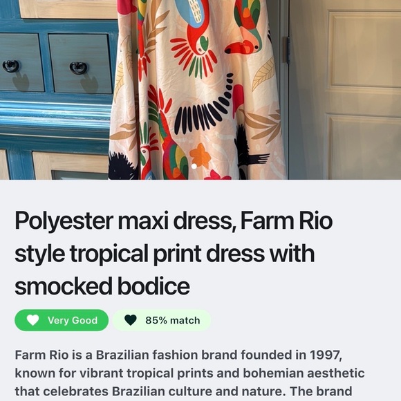 FARM Rio look alike Tropical Print Maxi Dress - Picture 4 of 5